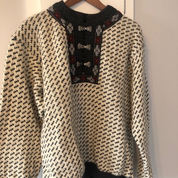 Vintage Bergens Norway Nordic Wool Sweater - Picture 1 of 1